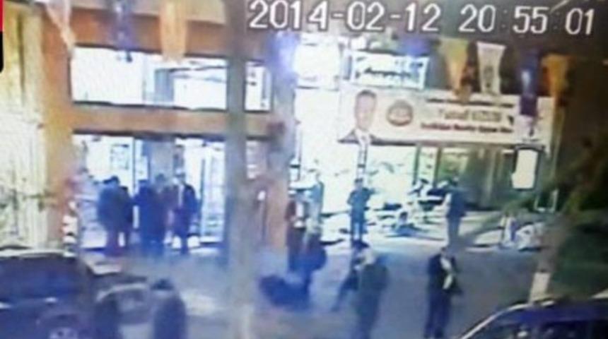 AK Partili adayının vurulma anı kamerada