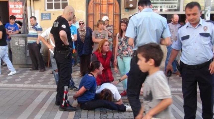 Kavgada sinir krizi geçiren genç kıza kelepçe