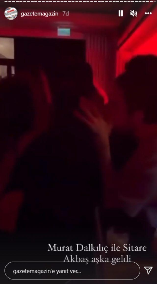 Murat Dalkılıç sevgilisi Sitera Akbaş ile öpüştü! O video sosyal medyada hızla yayıldı