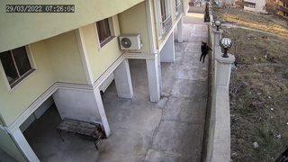 Karabük'te köpek dehşeti kamerada! Okula giden kız çocuğu duvardan atlayarak kurtuldu