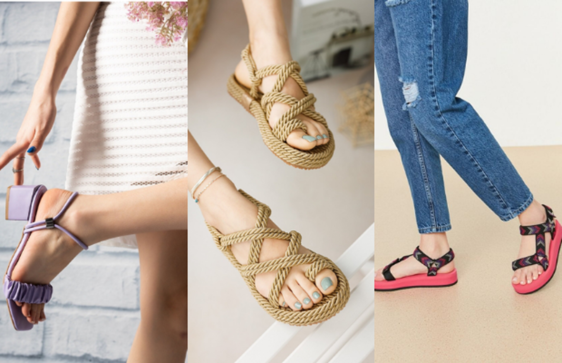 Alınca hemen giymek için İlkbahar'ın gelmesini isteyeceğiniz sandalet modelleri/çeşitleri