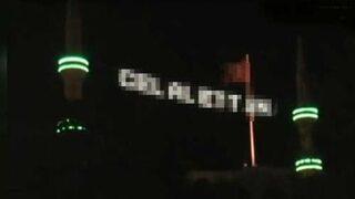 Cami mahyasında şok görüntü