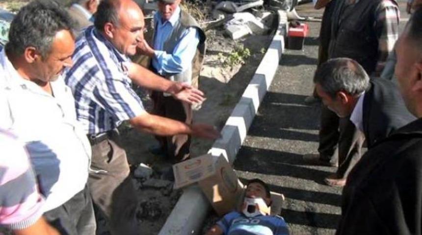 Hem yaralandı, hem de azarı yedi