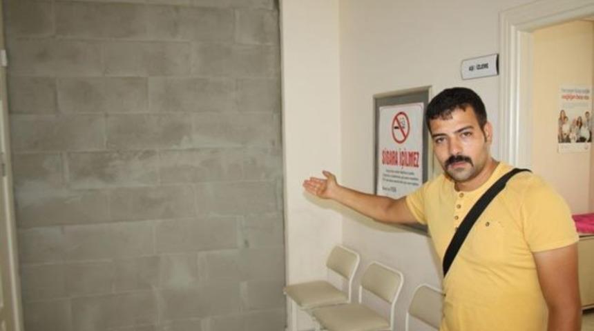 Aile hekimi sağlık ocağını duvarla ikiye b&ouml;ld&uuml;
