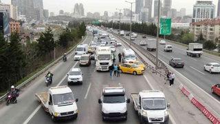 Son Dakika: TEM'de zincirleme kaza! Kilometrelerce araç kuyruğu oluştu