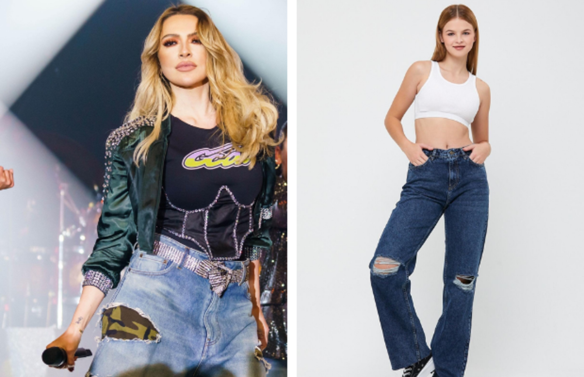 Hadise'nin çok beğenilen 35.000 TL'lik yırtık kotuna uygun fiyatlı alternatifler