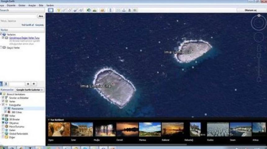 Google, Kardak'ı Yunanistan'a ait gösterdi