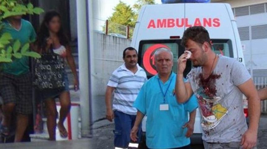 Plajda laf atma kavgası