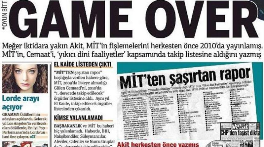 MİT, Gülen Cemaati'ni 'Yıkıcı Dini Faaliyetler' listesine aldı