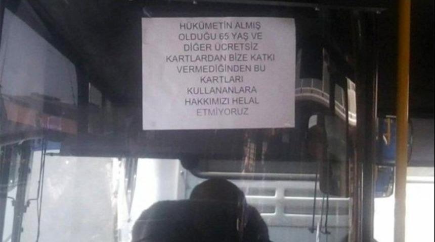 Isparta'da halk otob&uuml;s&uuml; şof&ouml;r&uuml; 'Hakkımızı helal etmiyoruz' dedi işinden kovuldu