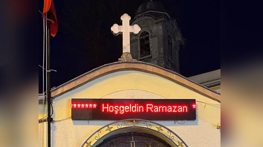İstanbul Kadıköy'de bulunan Rum Ortodoks Kilisesi Ramazan ayını kutladı