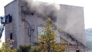 İnönü Stadı'nda yangın