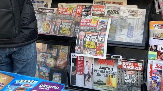 Serbian gazete büfesi