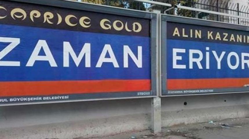 'Jet Fadıl' Fadıl Akgündüz'den Cemaat'e billboardlı gönderme: Zaman eriyor