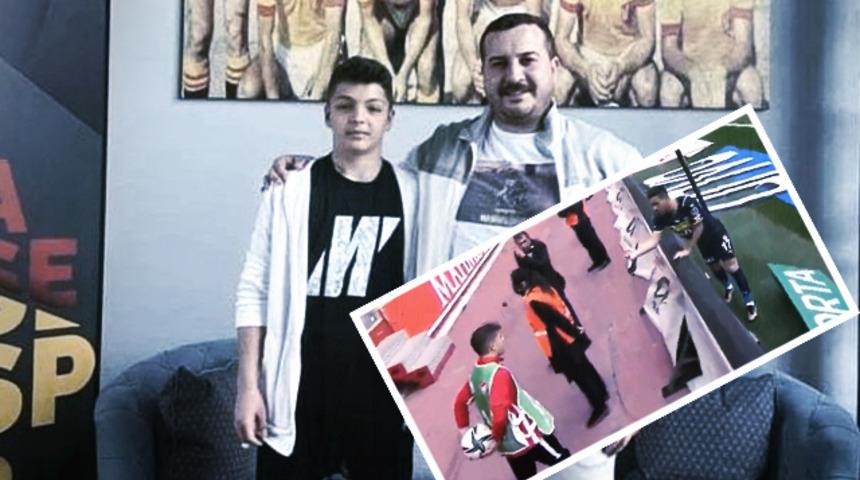 İrfan Can Kahveci'ye top vermeyen çocuğa krampon hediye ettiler!