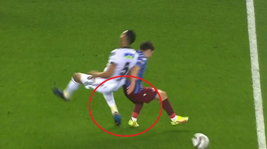 Son dakika: Trabzonspor - Beşiktaş maçının önüne geçen pozisyon! Ortalık alev aldı...