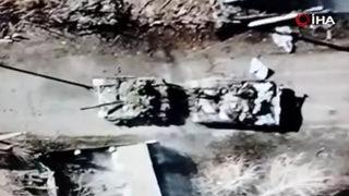 Ukrayna, Rus zırhlılarının imhasını havadan görüntüledi