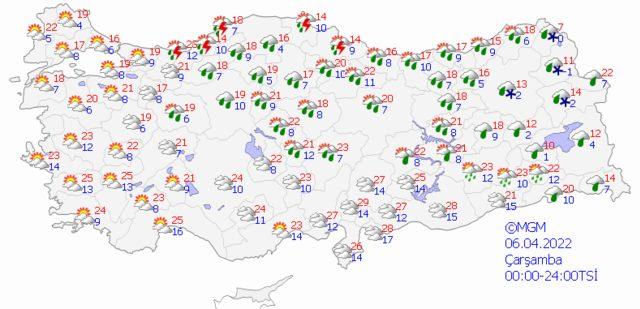 4 Nisan 2022 Pazartesi hava nasıl olacak?