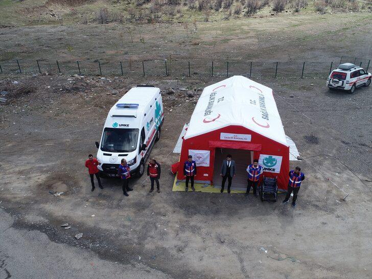 Bingöl'de UMKE, olası afetlerde kuracağı çadırlarda acil servis hizmeti sunacak G1