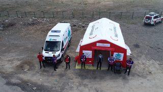 Bingöl'de UMKE, olası afetlerde kuracağı çadırlarda acil servis hizmeti sunacak