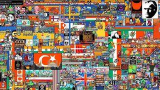 Her bir pikselinde emek var! Reddit R Place adeta bir sanata dönüştü: Mustafa Kemal Atatürk ve Türk bayrağı detayı