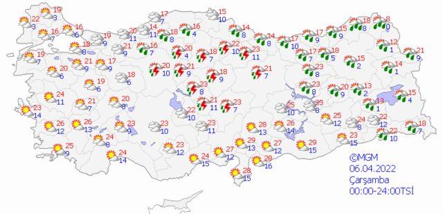 5 Nisan 2022 Salı hava nasıl olacak?