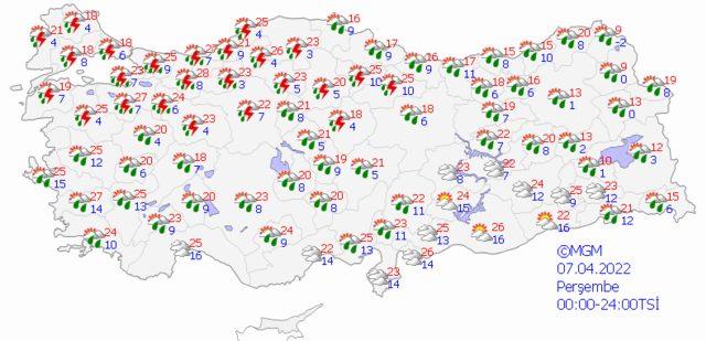 5 Nisan 2022 Salı hava nasıl olacak?