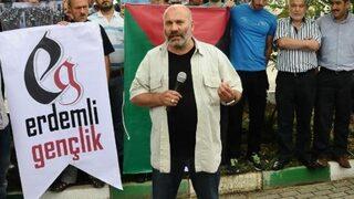 Cezaevinden çıkıp, İsrail bayrağına basıp açıklama yaptı