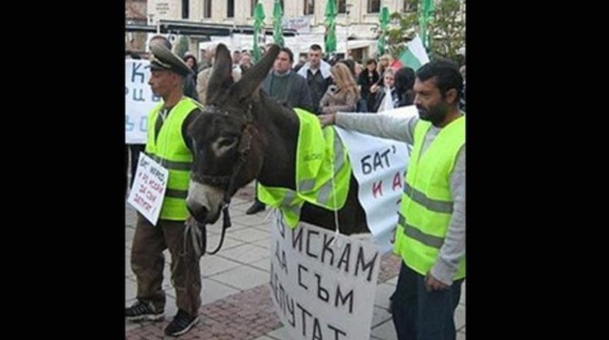 Bulgaristan'da T&uuml;rklere 'eşekle' hakaret