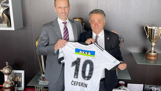 Ahmet Nur Çebi'den UEFA Başkanı Ceferin'e ziyaret