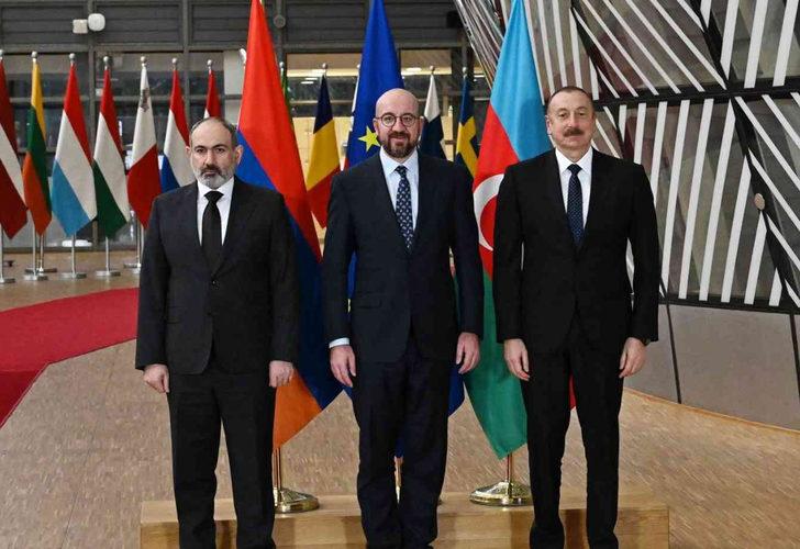 Aliyev ve Paşinyan bir araya geldi! Azerbaycan, Ermenistan ve AB arasındaki üçlü toplantı başladı