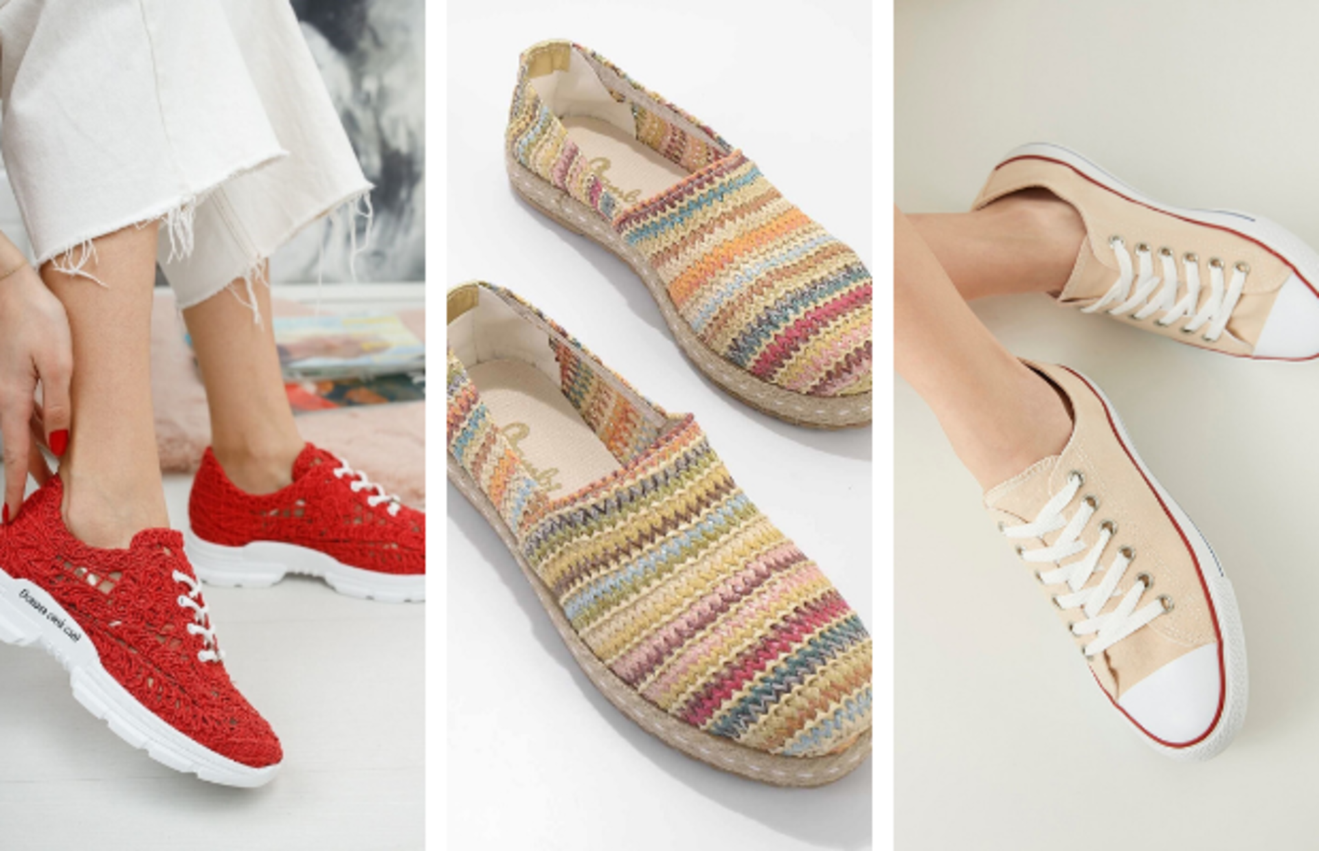 Bahar aylarında rengârenk olmak isteyenlerin tercihi birbirinden ucuz ve şık ayakkabılar