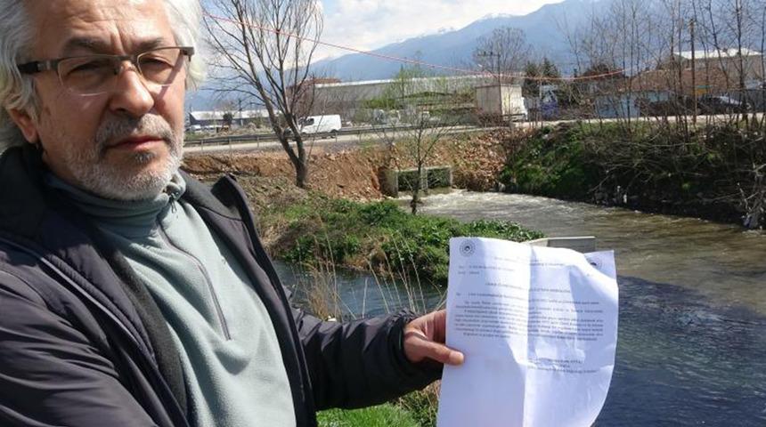 CİMER'i de kandırdılar! Bursa'daki dere zehir sa&ccedil;maya devam ediyor