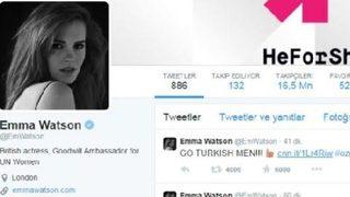 Emma Watson'dan Türk erkeklerine destek