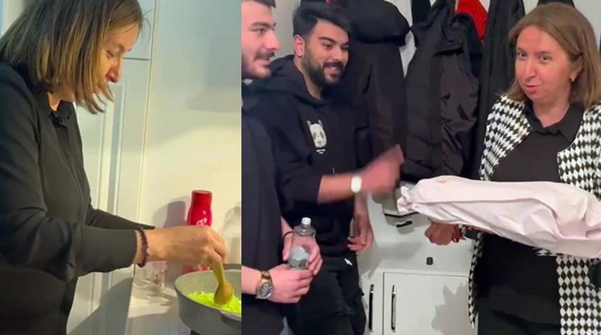 Milletvekili Semiha Ekici'yi iftara öğrenci evine davet edip, yemek pişirttiler