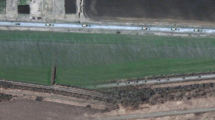 Harkov'a ilerliyorlar! Görüntüler paylaşıldı, 13 km uzunluğunda