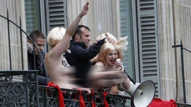 FEMEN eylemi ortalığı karıştırdı