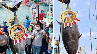 Tayvan’da dev ton balığı rekor fiyata satıldı