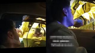 Polis çevirmesinde babasına denk gelince bakın ne yaptı! 