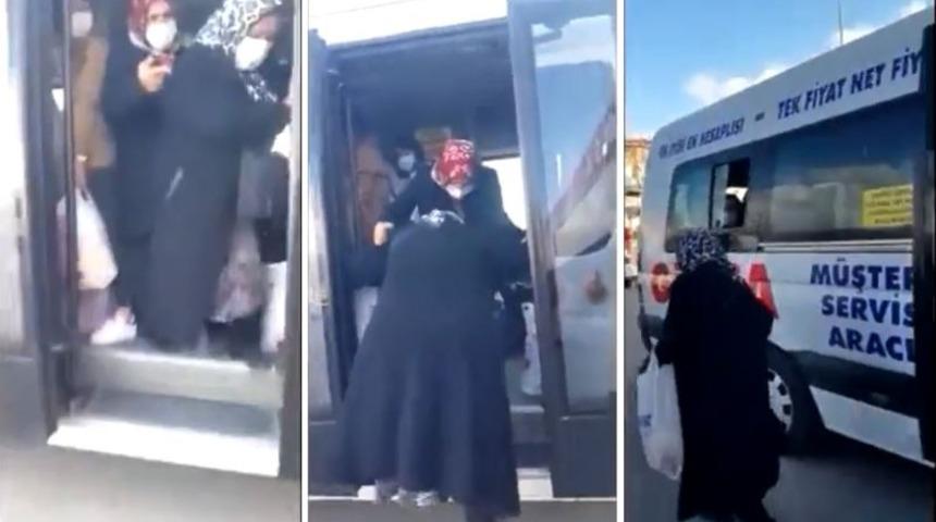 Ankara'da market servisinden indirilen yaşlı kadın sosyal medyada gündem oldu! Belediye inceleme başlattı