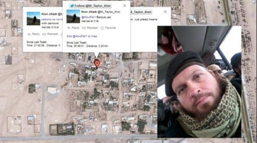 IŞİD militanı Twitter'dan yanlışlıkla yerini bildirdi