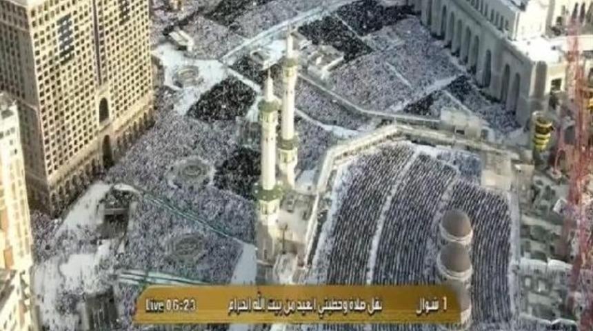 Kabe'de bayram coşkusu