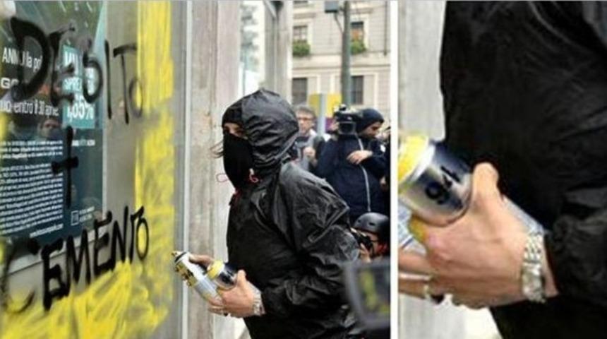 İtalya'da Rolex'li eylemci krizi