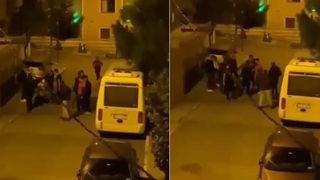 Pendik’te dehşet anları! Kucağında çocuğu olan genç kadına sokak ortasında saldırdılar  