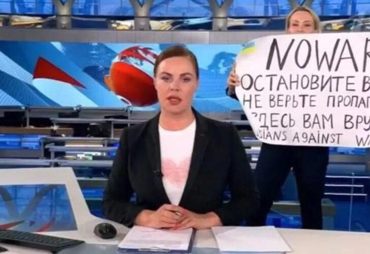 Dünyanın hafızasına kazınmıştı! Rus kanalında protesto yapan Ovsyannikova'nın yeni işi belli oldu