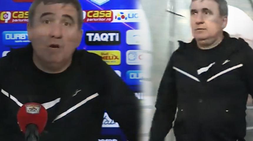 Gheorghe Hagi'yi çıldırtan an! Stadı terk etti...