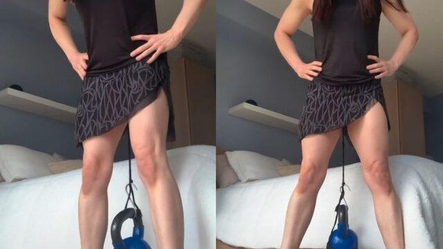 Gördüklerinize inanın! Cinsel organıyla 9 kiloluk ağırlığı taşıdı