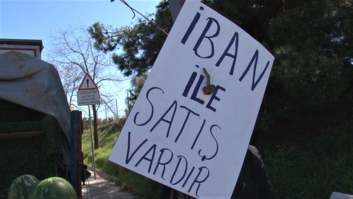 Seyyar satıcının yöntemi şaşırttı! Bu da IBAN'lı karpuz satışı G2