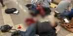 New York'ta metroya saldırı! İşte fotoğraflar