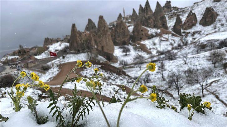 Kapadokya’da nisan karı sürprizi! Turistler şaşırdı: Aslında beklemiyorduk G3